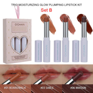 3 Pack Moisturizing Lipstick SET-B