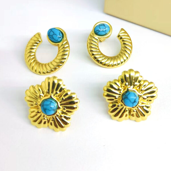 oly-d997e6f072e46782d2d543eb043fe8b2 Wholesale All-Match Stainless Steel Earrings French Retro Artistic Earrings Court Style Fashion Light Luxury High-Level