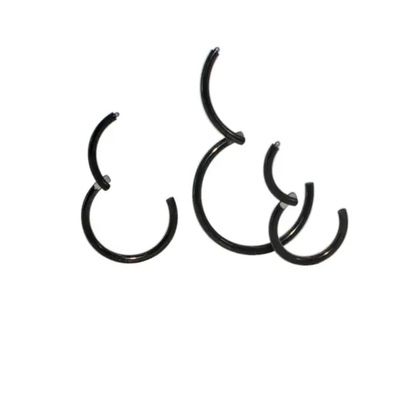 oly-d9ae138dce95b458e1dbac62eeefa669 Wholesale Nose Rings & Studs Simple Style Circle 304 Stainless Steel Plating 18K Gold Plated Nose Pin