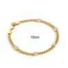 Wholesale Handmade Geometric Bracelets For Women Featuring Copper With 18K Real Gold Electroplated And Rhinestone Inlay