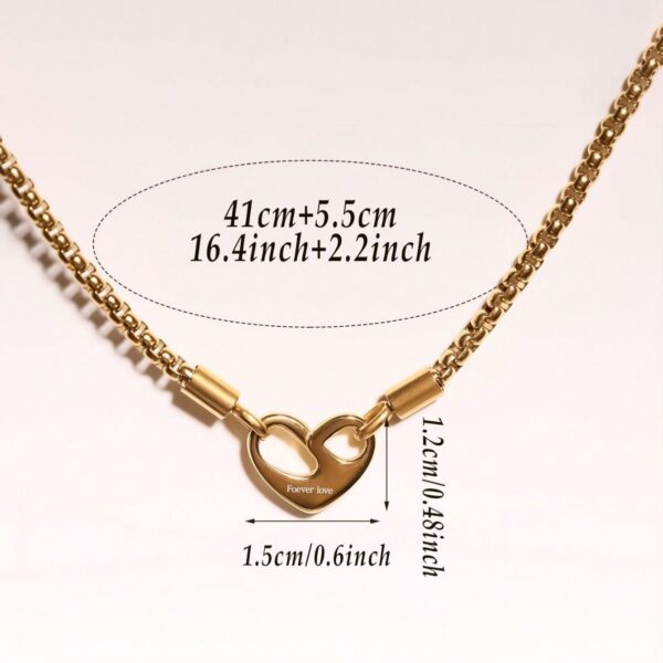 Wholesale  High-grade Valentine's Day Titanium Steel Necklace Forever Love Love Stainless Steel Clavicle Chain