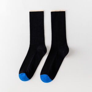 Five-Color color matching socks (black) / 36-44