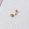 Wholesale 1 Piece Ear Cartilage Rings & Studs Fashion Crown Pure Titanium Plating Zircon