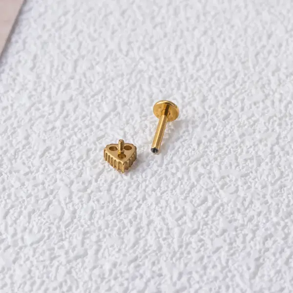 Wholesale 1 Piece Ear Cartilage Rings & Studs Fashion Crown Pure Titanium Plating Zircon