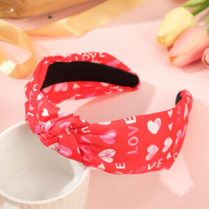 39cmlove knotted headband red