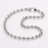 Wholesale AML Trendy Hip-Hop 304 Stainless Steel 10mm Round Bead Chain 18k Gold Plated Bracelet Necklace Set