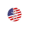 Wholesale American Flag Cartoon Pinback Badge Alloy Pin Featuring Stamping Craft In Multicolor