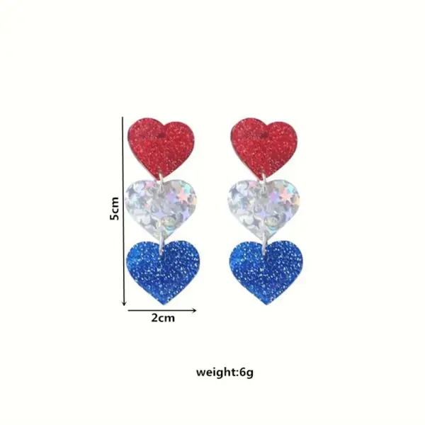 Wholesale 1 Pair Retro Color Block Plating Arylic Iron Aluminum Silver Plated Drop Earrings