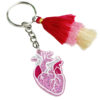 Wholesale Doctor Nurse Element Keychain Multicolor Tassel Key Ring Shiny Acrylic Bag Pendant
