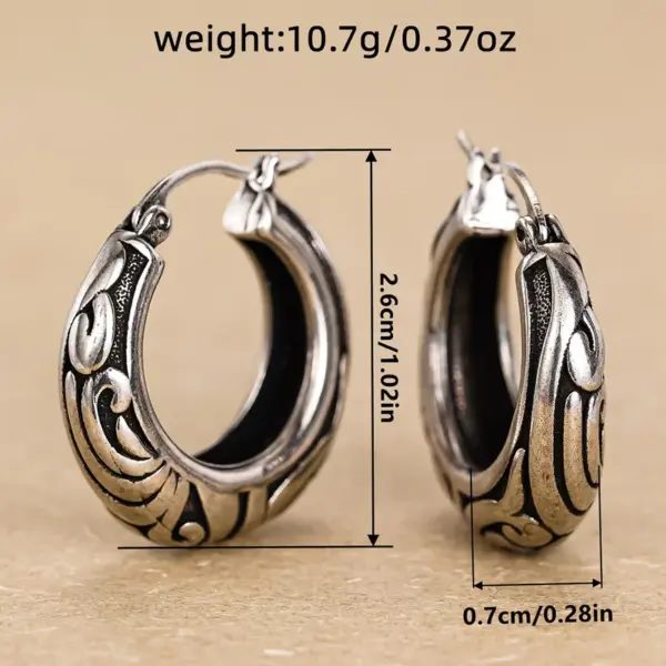 Wholesale Three-dimensional Geometric Earrings For Women In Copper With White K Water Plating And 0.03µm Thick Coating