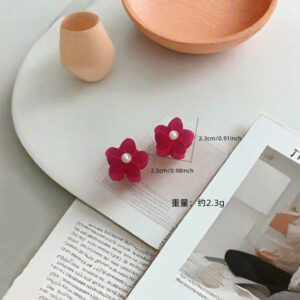 2.5CM red franthemum hairpin [2]]