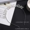 Wholesale Birthday Alloy Headband Party Rhinestone Happy Birthday Happy Birthday Headband Jewelry