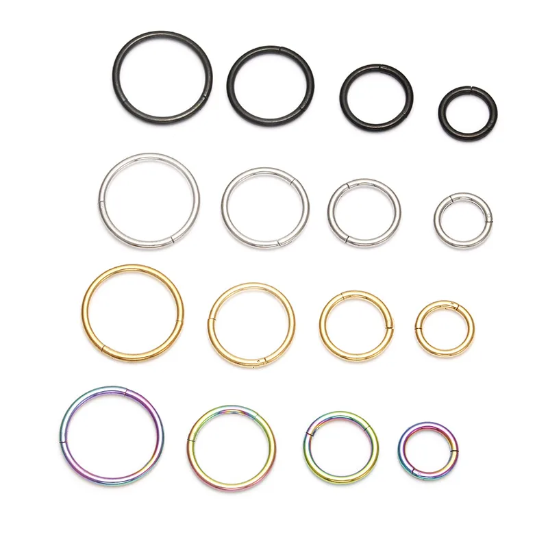 Wholesale Simple Style Circle Stainless Steel Plating Nose Ring Nose Pin -