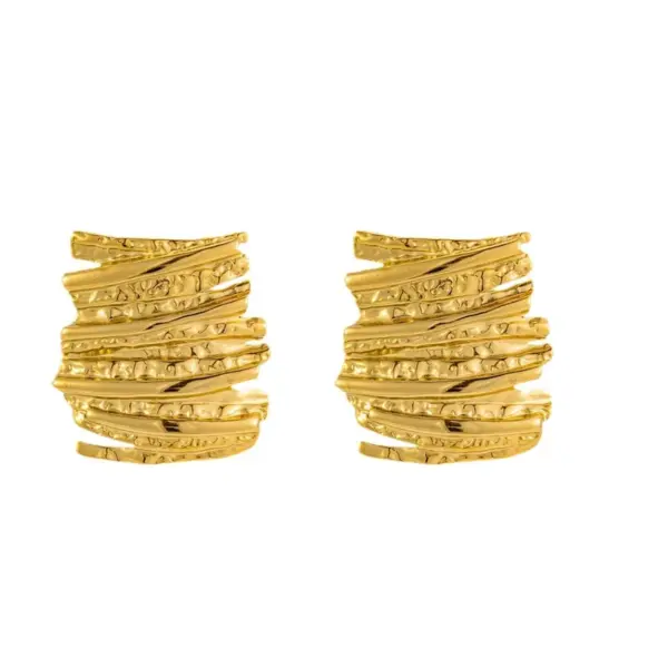 Wholesale 1 Pair Casual Simple Style Geometric Heart Shape Titanium Steel 18K Gold Plated Ear Studs