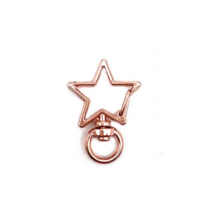 2# five-pointed star rose gold / Delivery opening ring