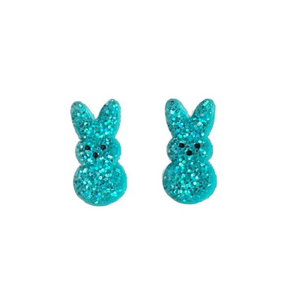 Wholesale Resurrection Acrylic Shiny Rabbit Earrings Mushroom Cute Fun Fashion Easter Egg Earrings