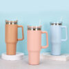 oly-dab6b98d3c136e0dc7fbe1ba6efa63c3 Wholesale exclusive 40oz ice Cup 304 stainless steel double-layer vacuum spray plastic car Cup creative outdoor handle Cup