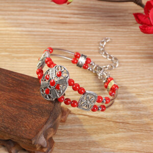 6-family flower style (red)