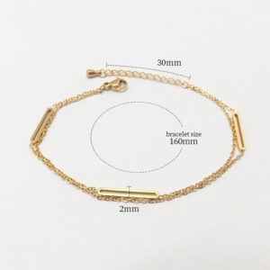 Double layer bracelet / 18K