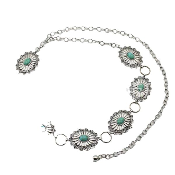 oly-dae241ea23bc5acac1223e1d4faa64de Wholesale bohemian waist chain women's fashion style accessories decorative turquoise ethnic style retro accessories waist chain