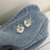Wholesale "Girl's Note" Style Love Bow Korean Ins Pearl Love Bow Earrings Sweet French Style