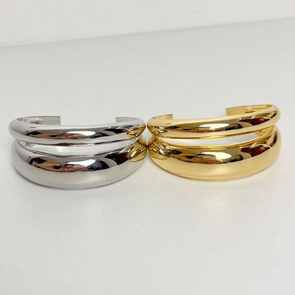 oly-daf4309251463c3b533db5e82ea5dd03 Wholesale Niche Irregular Metal Glazed Open Bracelet Cold Style High-grade Light Luxury Personalized Wide Bracelet