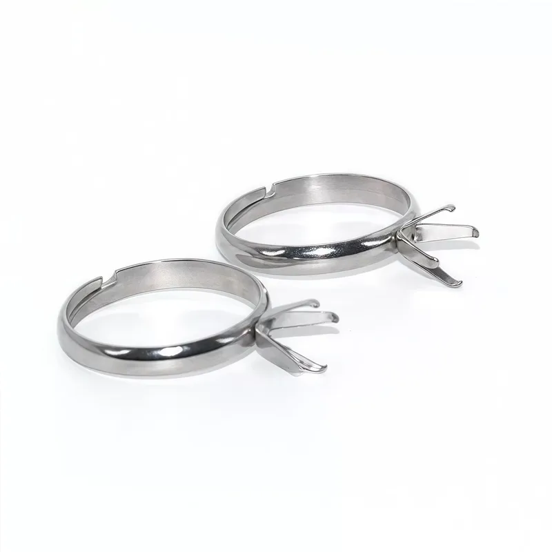 Wholesale Adjustable Stainless Steel Four Claw Base Empty Holder For DIY Handmade Jewelry Accessories Ring Setting Original Design