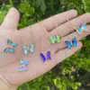 Wholesale PVD Coated 18K Gold Real Gold Plated Butterfly Stainless Steel Elegant Waterproof Non Tarnish 304 Stainless Steel Necklace