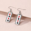 oly-db04fa28064f12d15a086ba67dcd5010 Wholesale Graduation Season Earrings Letter School Graduation Carnival Rectangular Pendant Earrings Creative Glass Earrings