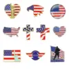 Wholesale American Flag Pin In Zinc Alloy Featuring Enamel Craftsmanship, Stylish Flag Brooches