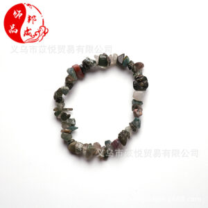 Indian agate (natural material) / Bracelet circumference is about 18cm