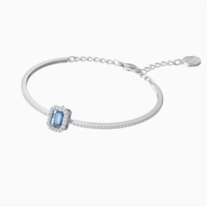 Sugar cube white gold blue bracelet