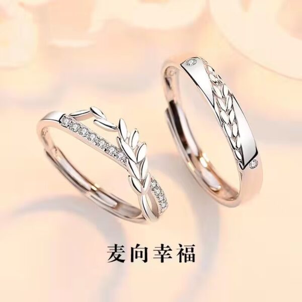 Wholesale Alloy couple rings, Valentine's Day gift