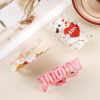 Wholesale cute confession bear clip cartoon kiss bear shark clip sweet Valentine's Day hairpin