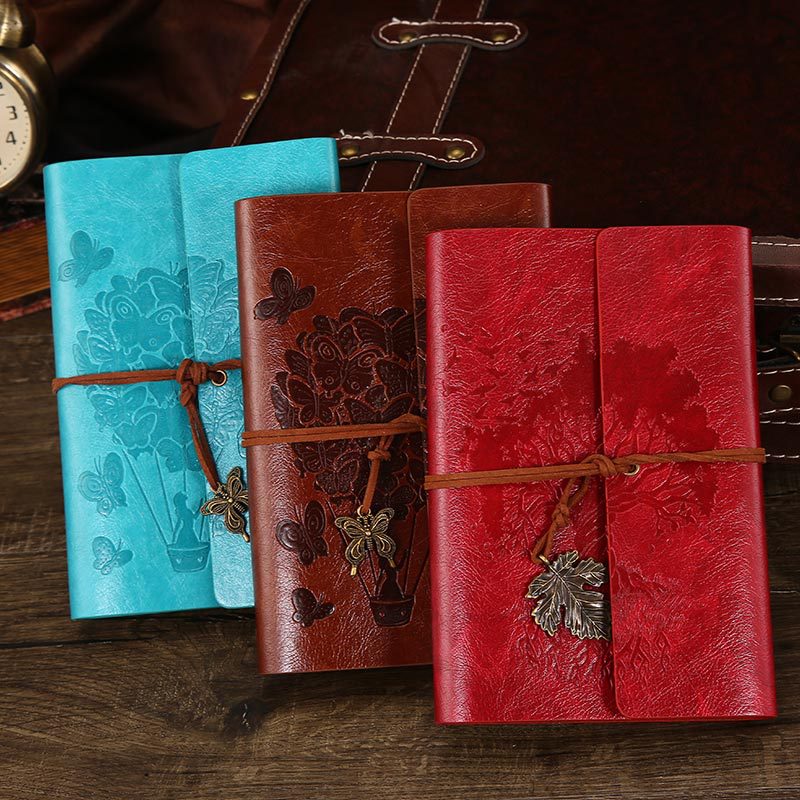 Wholesale Factory wholesale notebook Europe and the United States popular strap creative retro Kraft paper hand book
