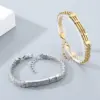 Wholesale Geometric Simple Style Men's Bracelet In 304 Stainless Steel With 18K Real Gold Plated PVD Coating 0.03µm