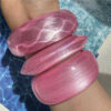 Wholesale Round Colorful Acrylic Bracelet Irregular Casual Round Jelly Color Resin Bracelet