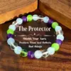 Wholesale Simple Style Unisex Beaded Bracelet Featuring Natural Stone And February Birthstone Amethyst Gem