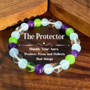 Wholesale Simple Style Unisex Beaded Bracelet Featuring Natural Stone And February Birthstone Amethyst Gem