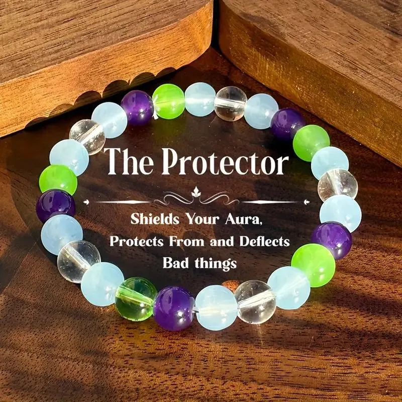 Wholesale Simple Style Unisex Beaded Bracelet Featuring Natural Stone And February Birthstone Amethyst Gem