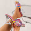 oly-db8f4bc113da718b097b2f51f4985ea4 Wholesale plus size women’s shoes fashion high heel sandals fish mouth graffiti thick heel beach sandals