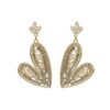 oly-dba77c1f1fb0949eedc4247a9c342331 Wholesale S925 Silver Needle Douyin Same Style Accessible Luxury Style Heart Full Diamond Crystal Earrings Fashionable Elegant High-End Earrings