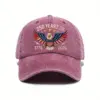 Wholesale Retro United States Baseball Cap With Curved Brim, Breathable Design Featuring Printing Craft, Perfect For America's 250th Anniversary