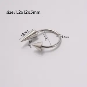 Cone Ball Horseshoe-1.2*12 * 5mm / As Shown in the Figure