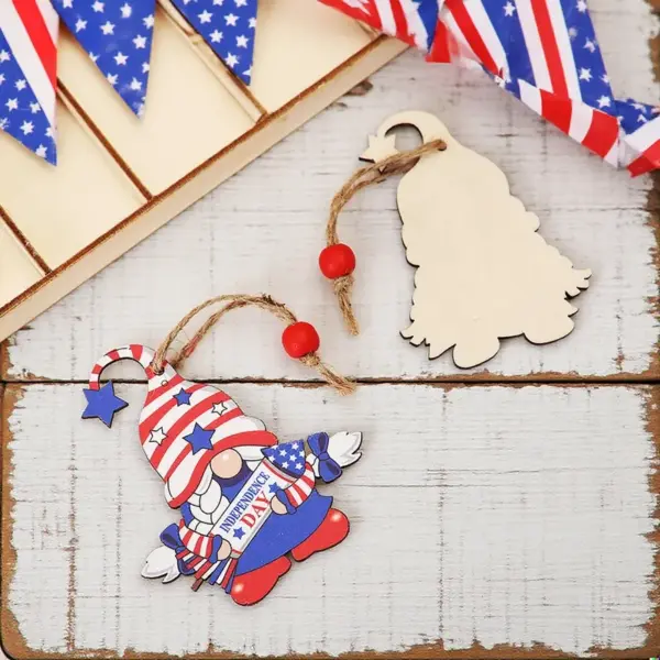 Wholesale Halloween Wooden Ornaments Forest Man Faceless Doll Hanging Decoration Festival Party Event Supplies Home Decoration