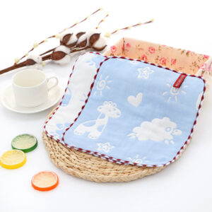 Blue animal / 25*25 square towel