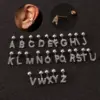 Wholesale 316L Stainless Steel Copper Ear Cartilage Rings & Studs Letter Waterproof Non Tarnish Surgical Steel