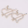 Wholesale Large Heart Pendant Earrings Exaggerated Valentine's Day Wedding Earrings Anniversary Earrings Fashion Jewelry
