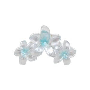 36#Transparent bunch of plumeria-blue