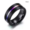 Wholesale Fashionable Couple Ring Set Round Diamond Six Claw Alloy Geometric Pattern Neutral Style For Men And Women